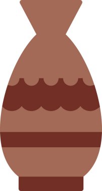 Vazo. Web simgesi basit illüstrasyon