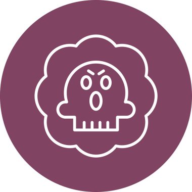 Cadılar Bayramı hayalet simgesi vektör illüstrasyonu