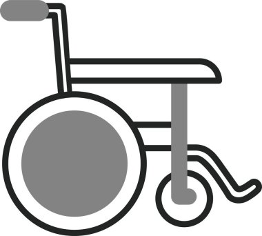 Koltuk ikonu vektörü. ince çizgi işareti