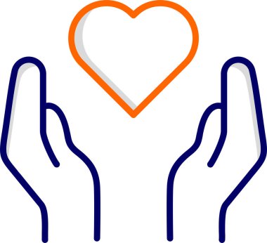 Seni seviyorum ikon vektör çizimi