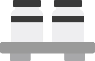 İki kavanoz kutsal kişilerin resmi, vektör çizim 