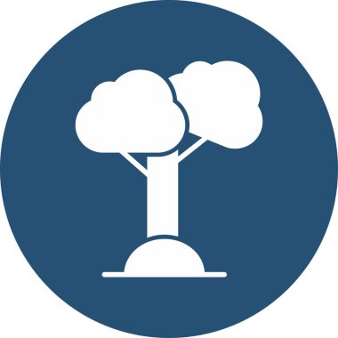 Ağaç. Web simgesi basit illüstrasyon 