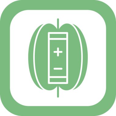 Manyetik Alan simgesi vektör illüstrasyonu 