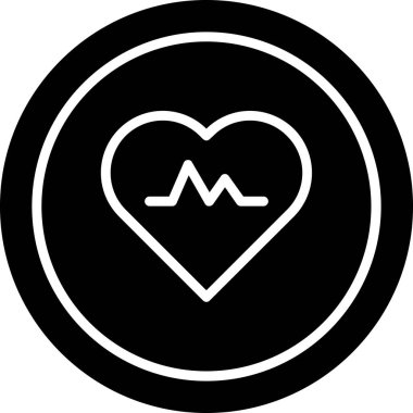 Kalp. Web simgesi basit illüstrasyon 