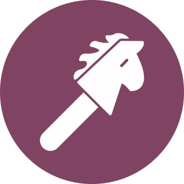 oyuncak at. Web simgesi basit illüstrasyon