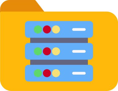 dosya depolama. Web simgesi basit illüstrasyon