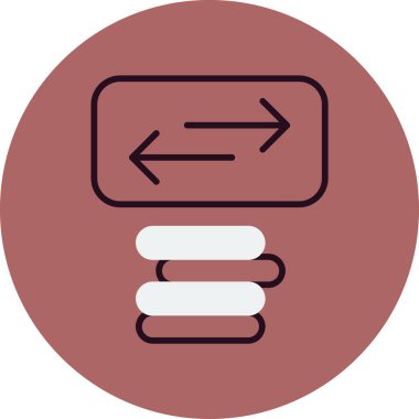 Basit Aktarım simgesi vektör çizimi