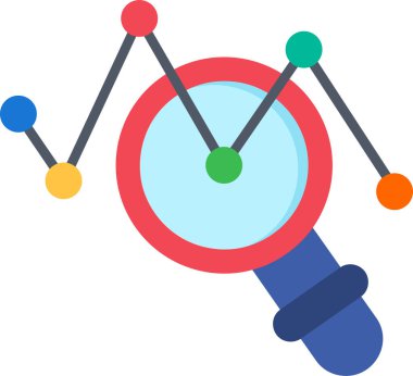 veri analiz simgesi vektör illüstrasyonu 