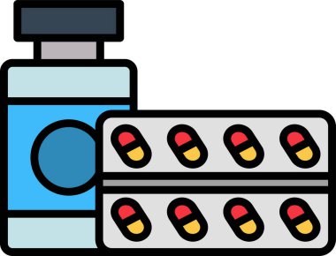 Antihistaminler web simgesi vektör çizimi