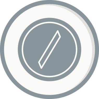 Slash modern simgesinin vektör illüstrasyonu