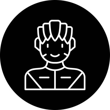 Süper kahraman ağ simgesi, vektör illüstrasyonu