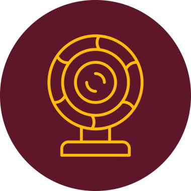 webcam simgesi, vektör illüstrasyonu