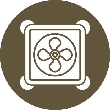 fan simgesi, vektör illüstrasyonu basit tasarım