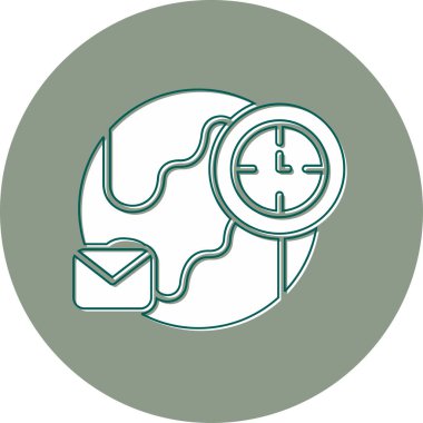 Teslimat zamanı. Web simgesi basit tasarım