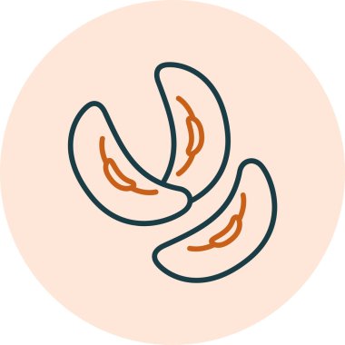 Böbrek fasulyesi simgesi, vektör illüstrasyonu 