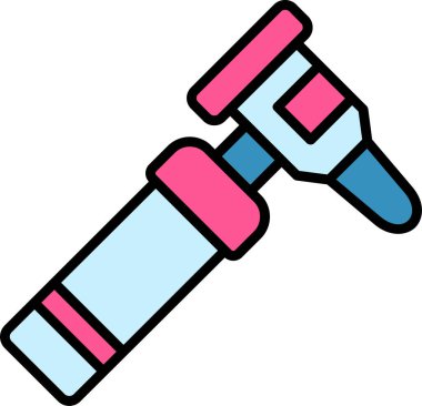 Otoscope simgesi vektör illüstrasyon tasarımı