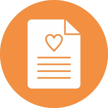 Dilek listesi. Web simgesi basit tasarım