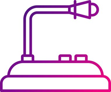 mikrofon simgesi, vektör illüstrasyonu 