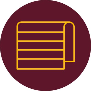 Havlu ikonu vektör çizimi tasarımı