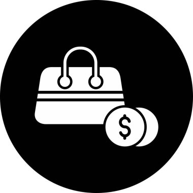 Çanta web simge vektör çizim