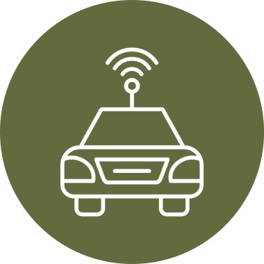 Otomatik Otomobil ikonu vektör illüstrasyonu