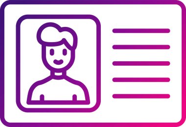 Ehliyet kartı vektör çizimi