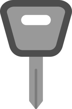 Araba anahtar simgesi, vektör çizim