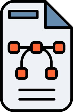 Vektör Dosyası simgesinin çizimi