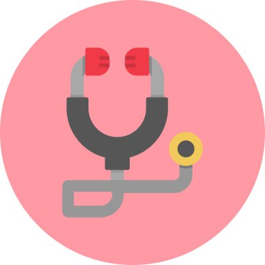 tıbbi steteskop vektör illüstrasyonu 