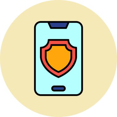 Moda biçimi izole edilmiş arka planda Vpn simgesi