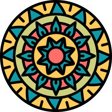 mandala tasarımı, web basit illüstrasyonu