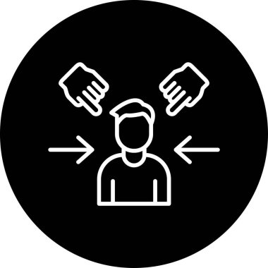 Göz korkutucuydu. Web simgesi basit tasarım