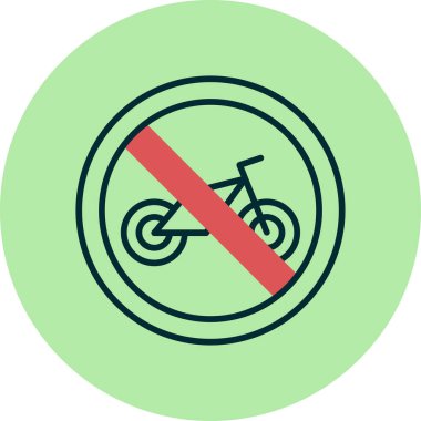 Bisiklet web simgesi vektör illüstrasyonu yok