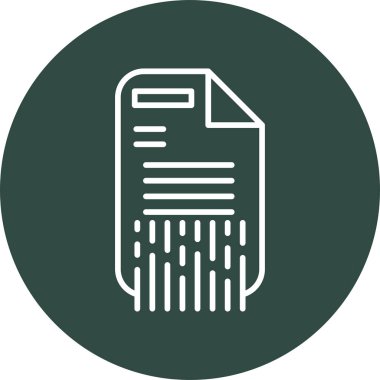 Parçalamak. Web simgesi basit illüstrasyon