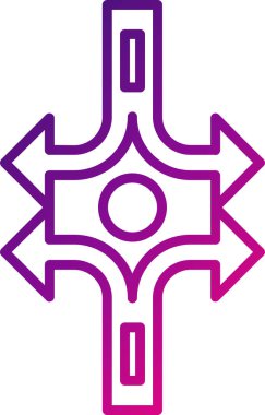 Basit ağ kesişiminin vektör illüstrasyonu