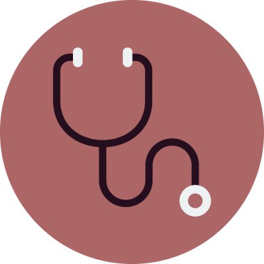 tıbbi steteskop vektör illüstrasyonu 