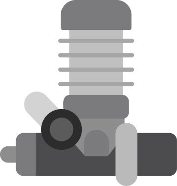 Modern Motor simgesinin vektör çizimi       