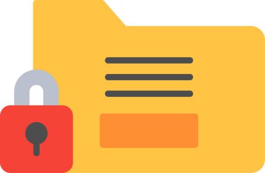 Basit Gizli simge vektör illüstrasyonu