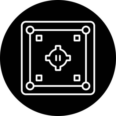 Dohyo. Web simgesi basit illüstrasyon