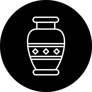 Vazo. Web simgesi basit illüstrasyon