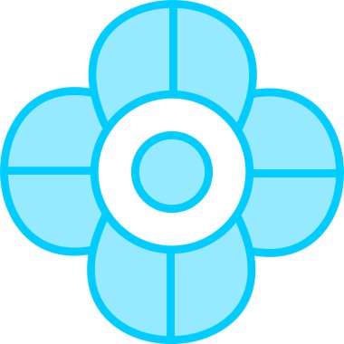 Çiçek. Web simgesi basit illüstrasyon 