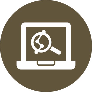 dizüstü bilgisayar simgesi, vektör illüstrasyonu basit tasarım