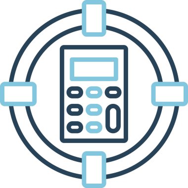 hedef simge, vektör illüstrasyonu basit tasarım