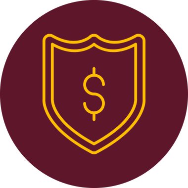 sigorta kavramı simgesi basit illüstrasyon