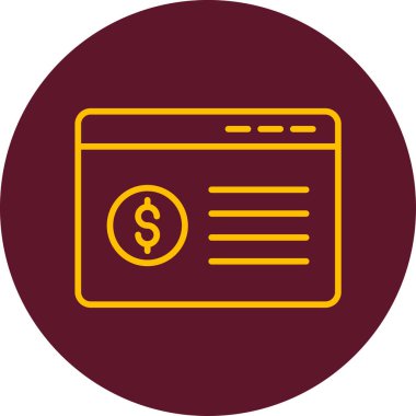 Banka Hesap simgesi vektör çizimi