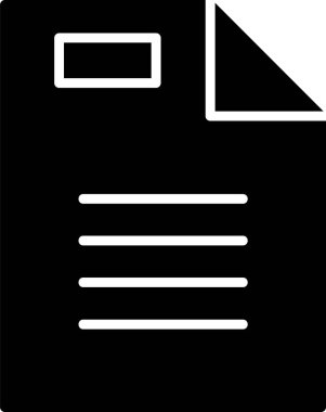 Web arayüzü uygulamaları için oluşturulan bir vergi belgesinin vektör çizimi.