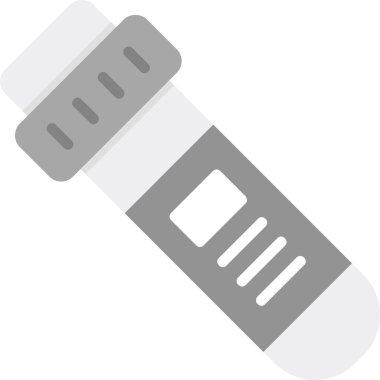 Test tübü simgesi, vektör illüstrasyonu