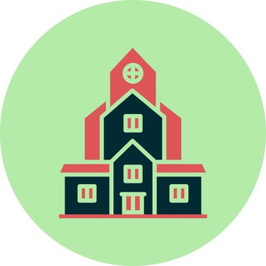 Modern yapı simgesinin vektör illüstrasyonu