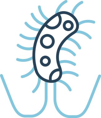 salmonella. Web simgesi basit illüstrasyon 
