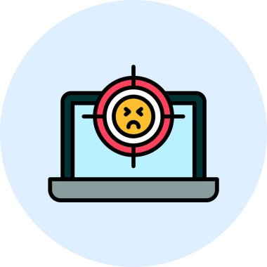 Bilgisayar simgesi hedefleme konsept vektör çizimi